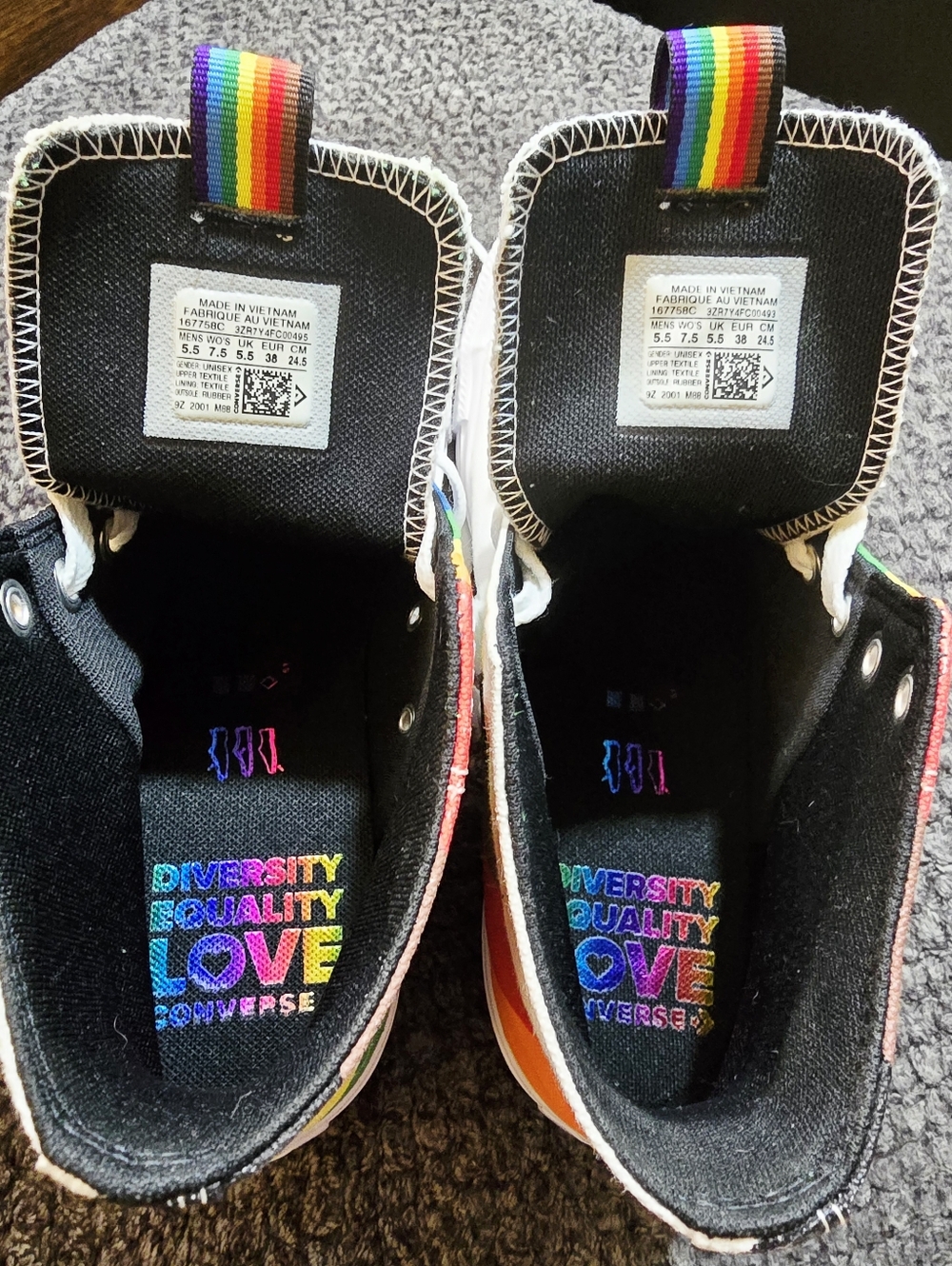 Converse Chuck Taylor All Star Pride High Tops – “More Color, More Pride”Edition - Picture 2 of 10